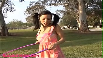 Teens hoola hoop: Maddy and Ria, outdoor porn stars