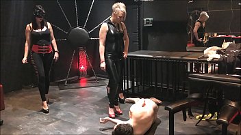 Four Goddesses Dominate Andrea in Erotic Video