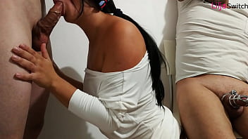 Mujer sumisa en video amateur