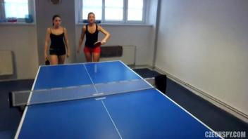 Two Beautiful Sportswomen in a Naughty Competition