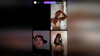 Violetta Gamberini fait son apparition nue en live IG