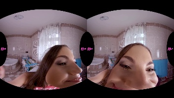 Hard porno : Jeune fille chevauche une bite en VR