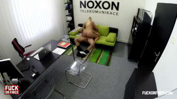 Naughty Blonde and Her Boss: A Hot Office Affair