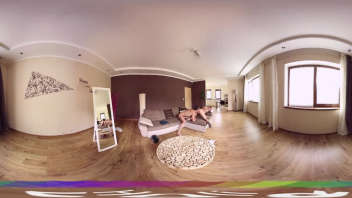 Alexis Cristal in an intense virtual reality video