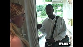 European blonde Roxi and black guy in hardcore porn