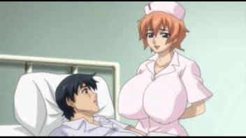 Une scène porno torride avec une infirmière à forte poitrine